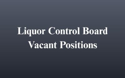 Liquor Control Board Vacant Positions