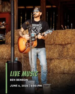 Live Music with Ben Benson at Mountain State Brewing Co in Deep Creek Lake