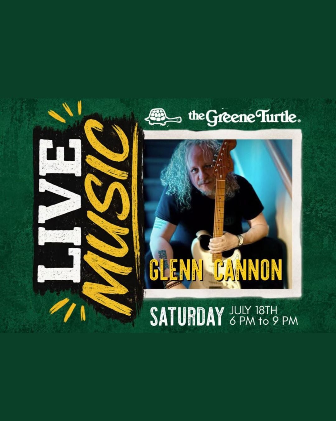 Live Music with Glenn Cannon at The Greene Turtle (Deep Creek)