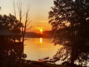 Liz Devoss sunrise at lake 7-20-20