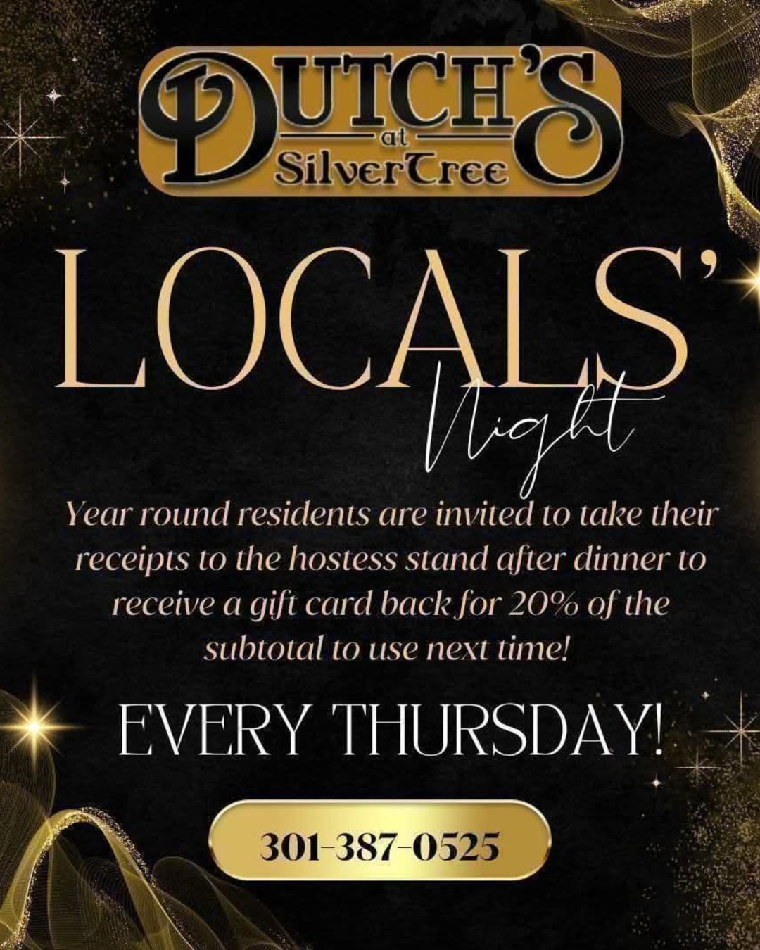 Locals' Night at Dutch's at Silver Tree (Deep Creek Lake, MD)