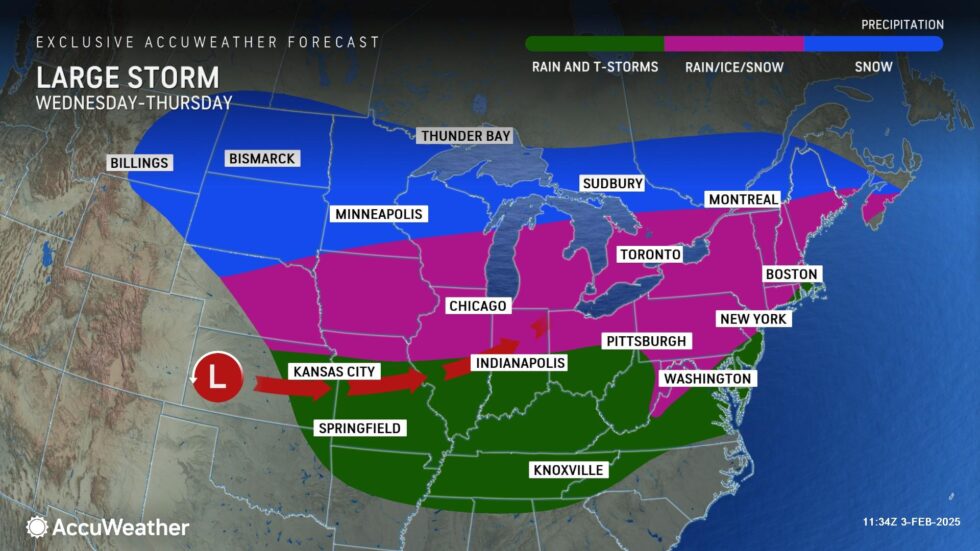 Major Midweek Ice Storm Impacts to Wreak Havoc from the Midwest to the ...