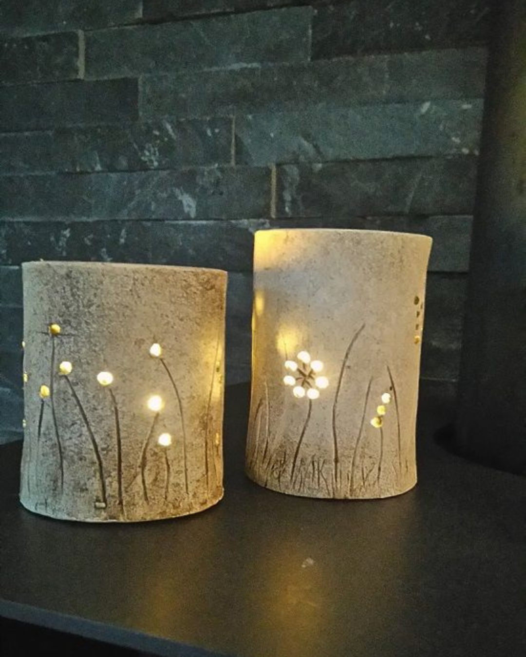 Make a Clay Luminary