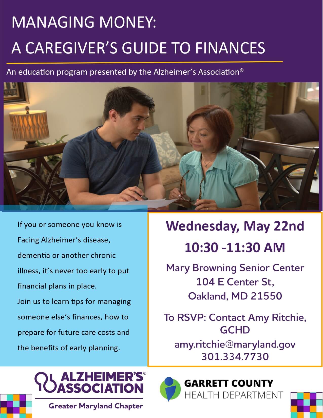 Managing Money – A Caregiver’s Guide to Finances at Deep Creek Lake, MD