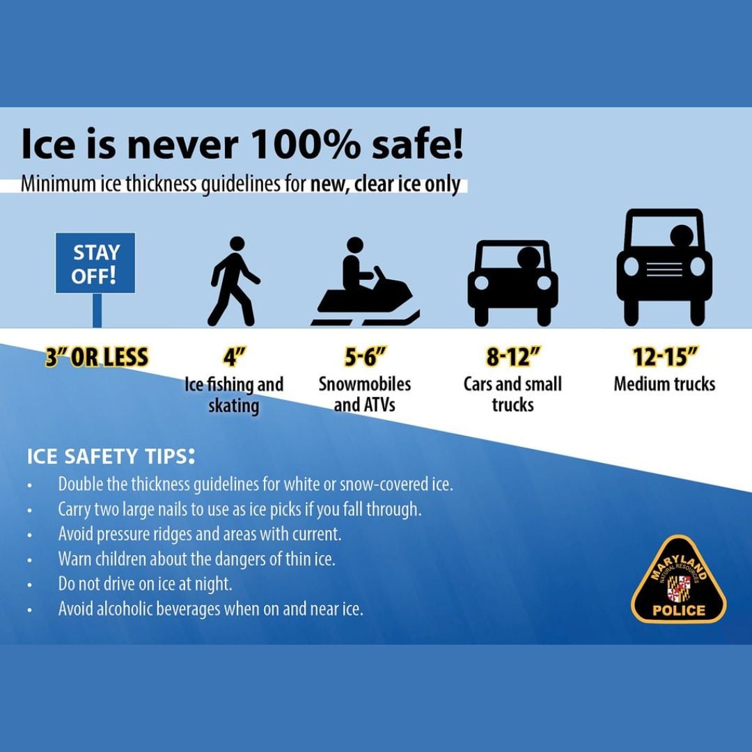 Marylanders Should Practice Ice Safety Awareness As Temperatures Drop