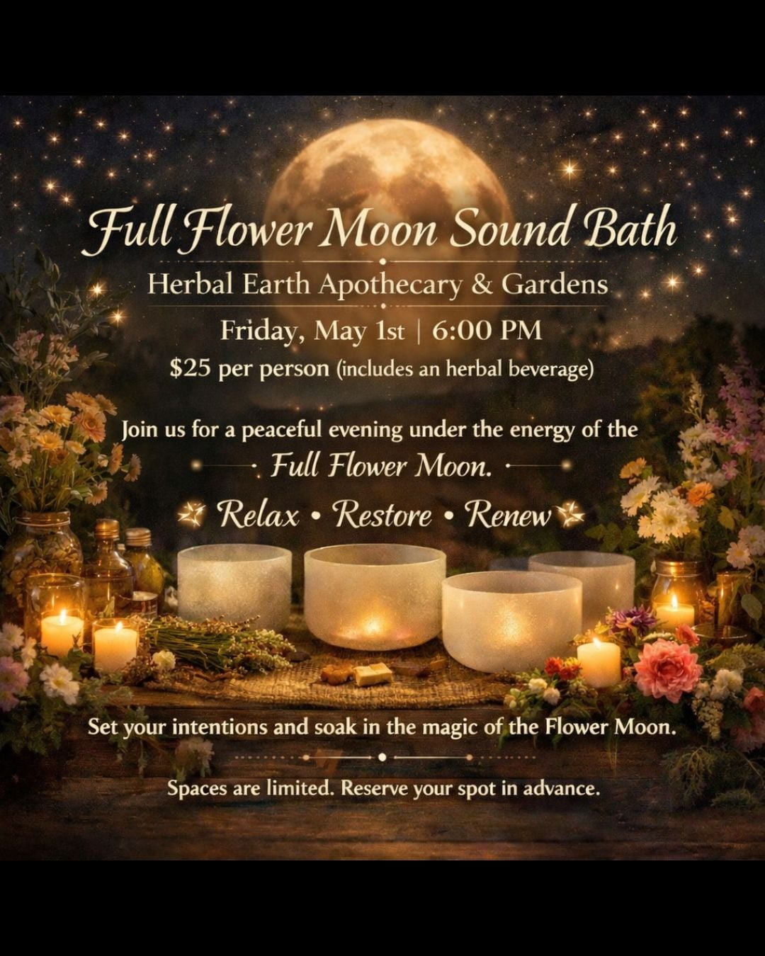 May Full Flower Moon Sound Bath (Deep Creek Lake, MD)