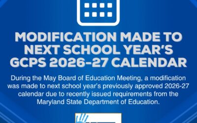 Modification Made to Next School Year’s GCPS 2026-27 Calendar