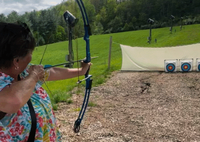 Archery with My Mom at Wisp Resort