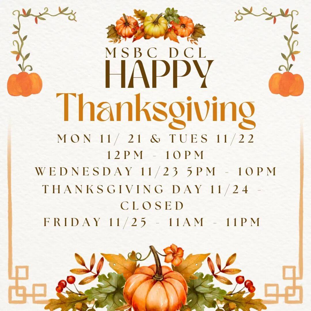 Mountain State Brewing Co.: Thanksgiving Schedule