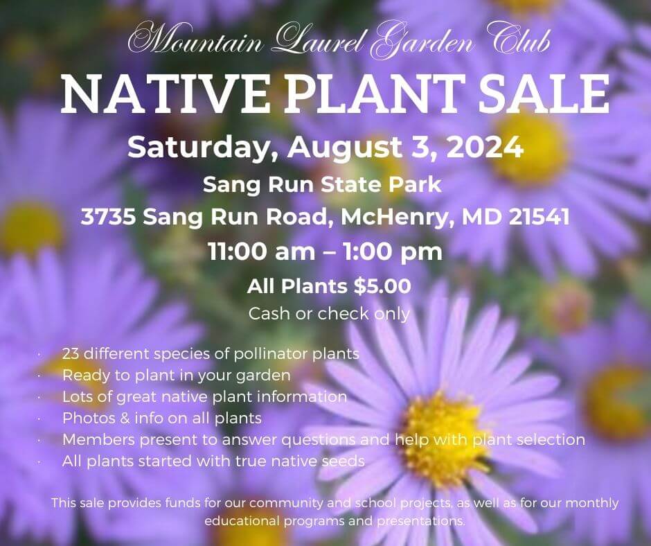 Native Plant Sale at Sang Run State Park (Deep Creek Lake, MD)