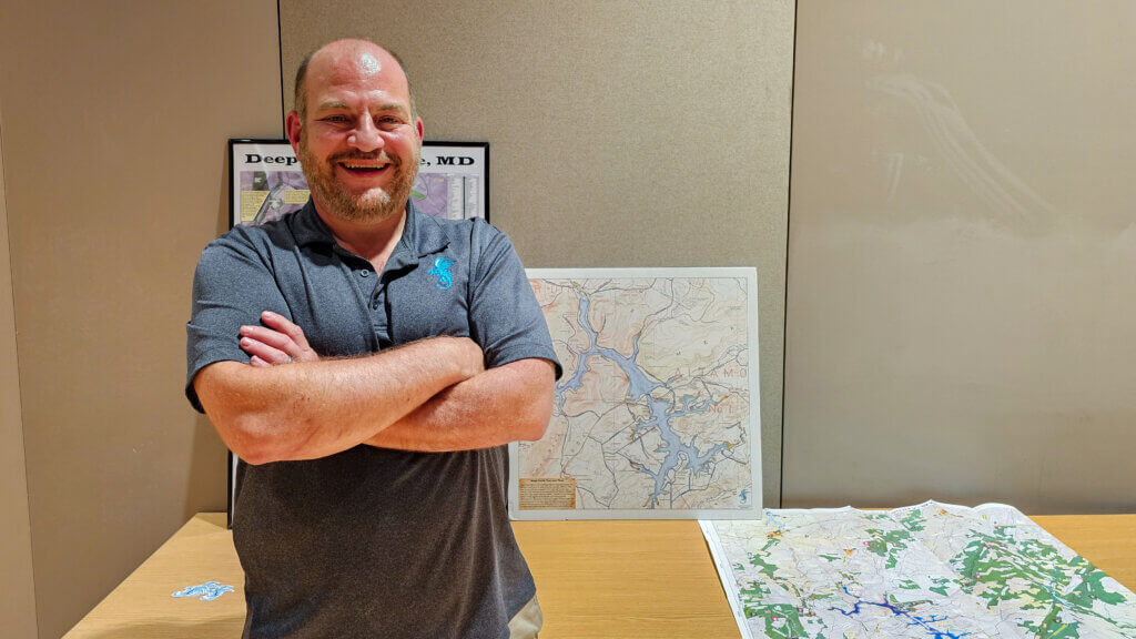 Nichols discusses ‘pre-Lake ‘Deep Creek at Deep Creek Lake, MD