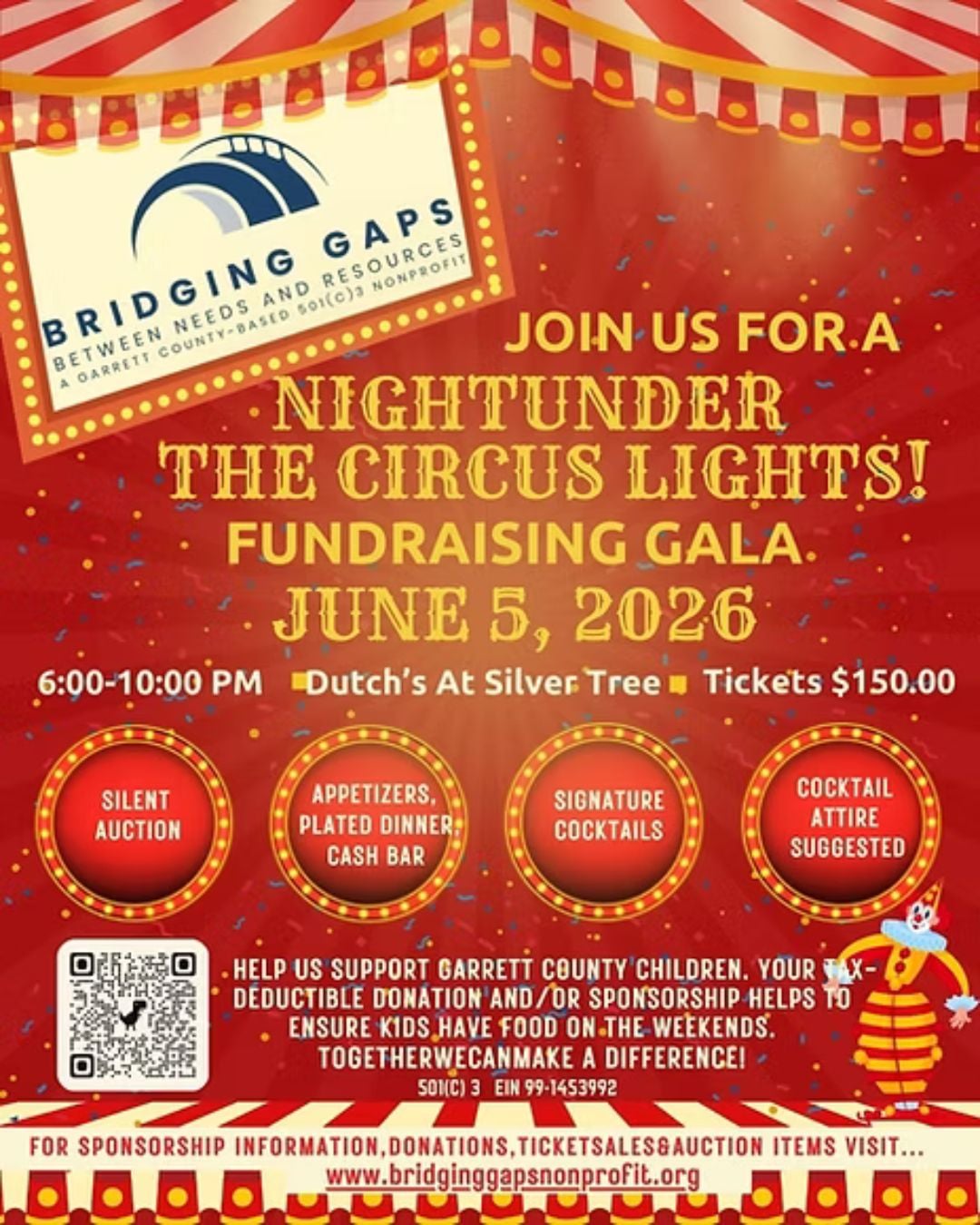 Night Under the Circus Lights Fundraising Gala (Deep Creek Lake, MD)