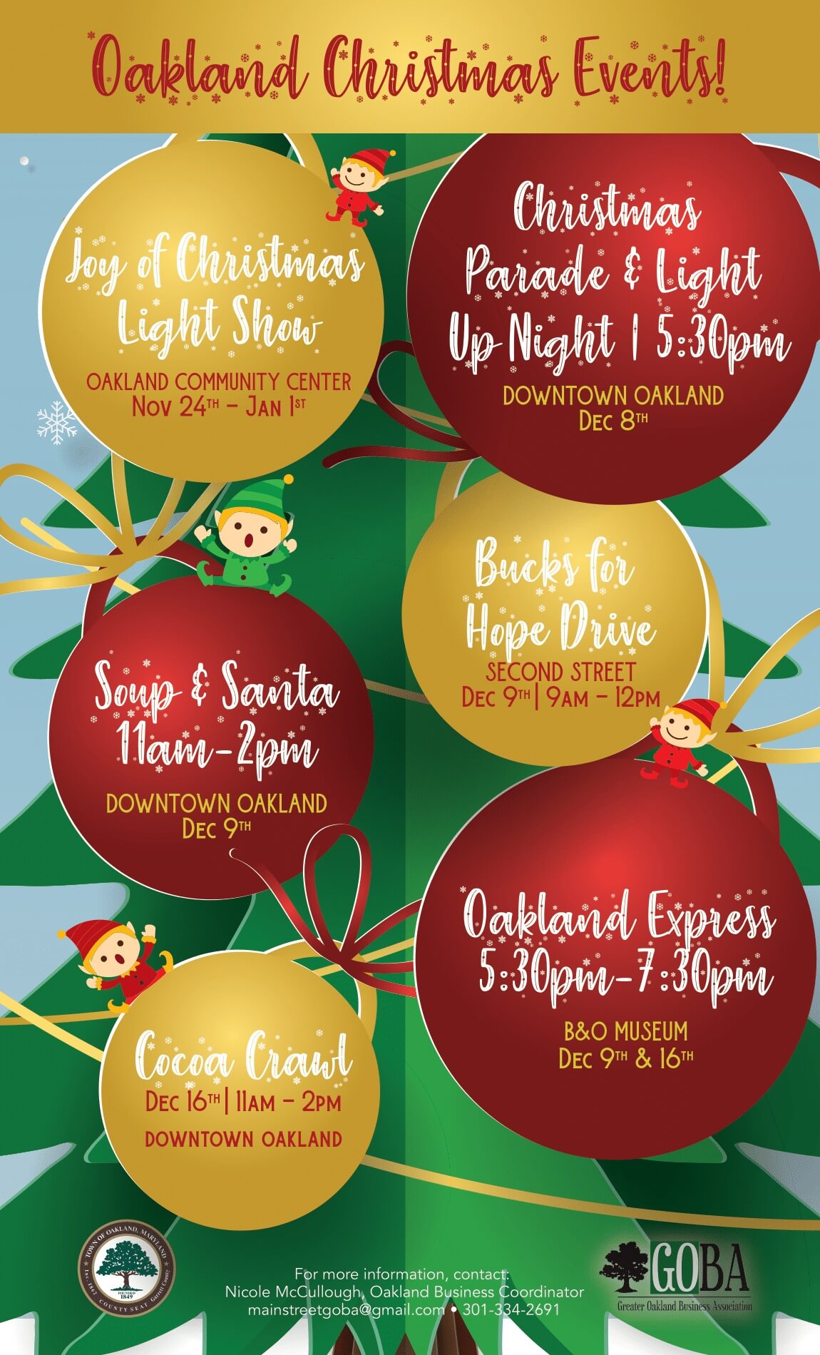 Oakland Christmas Events at Deep Creek Lake, MD