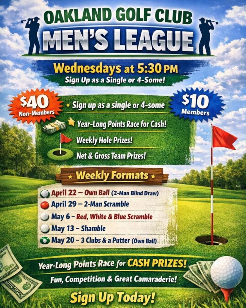 Oakland Golf Club's Men's League at Deep Creek Lake, MD