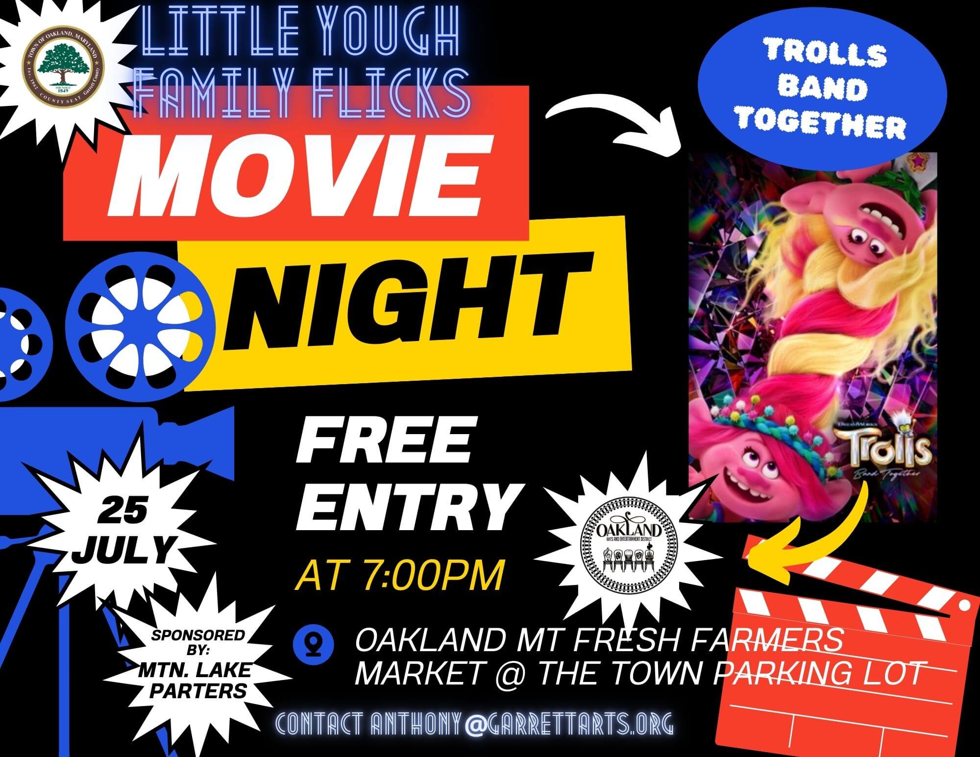 Oakland Little Yough Family Flicks: Trolls Band Together at Deep Creek Lake, MD