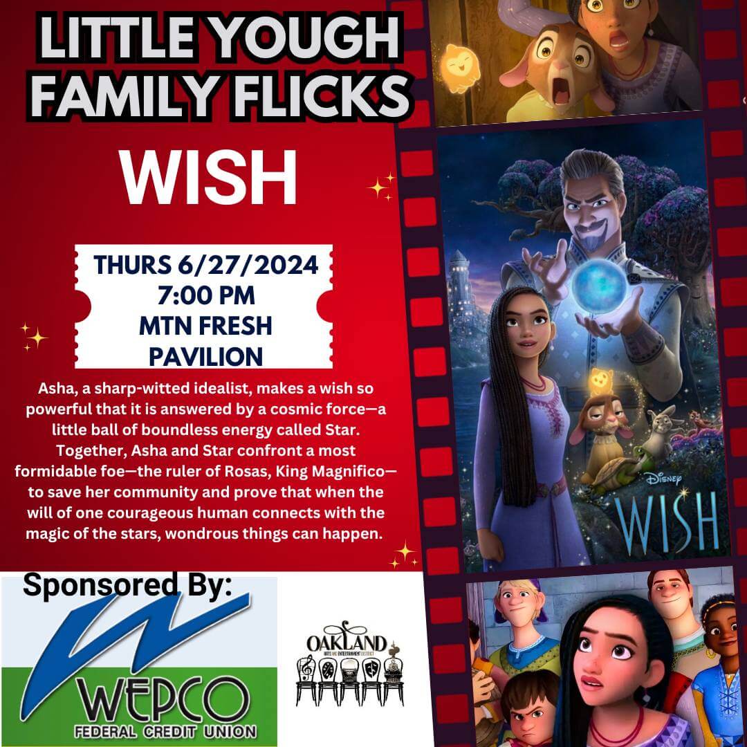 Oakland Little Yough Family Flicks: Wish at Deep Creek Lake, MD