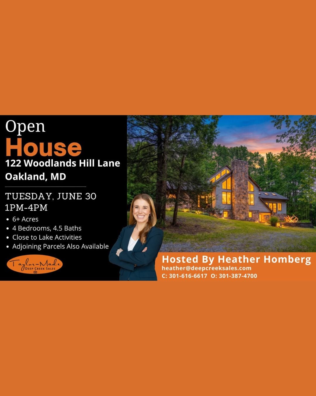 Open House 122 Woodlands Hill Lane, Oakland, MD (06/30)