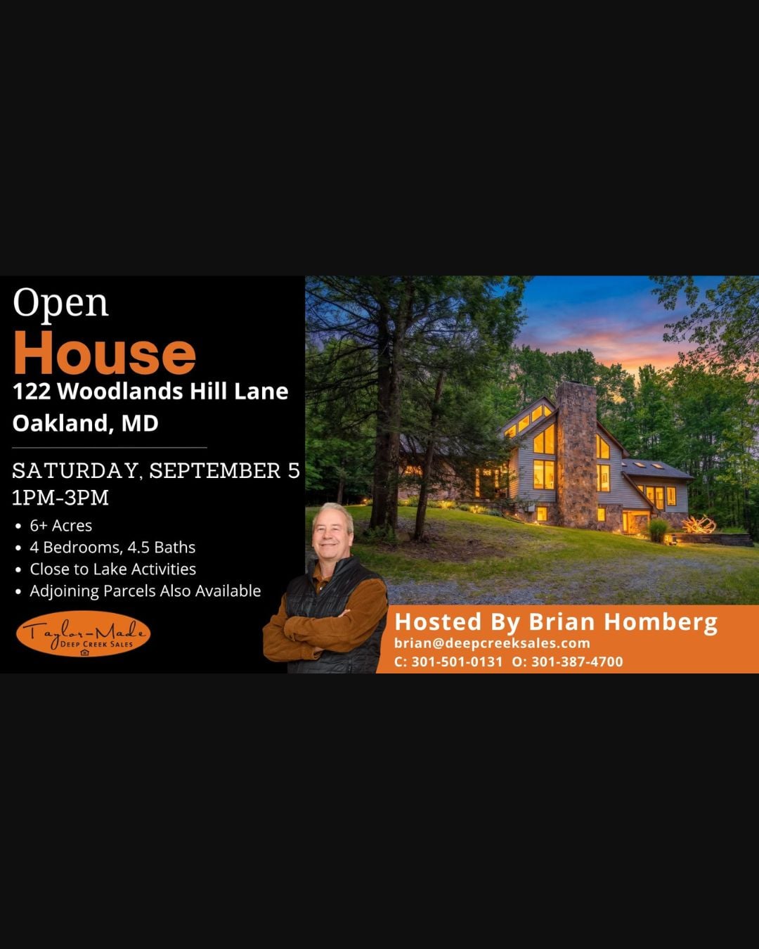 Open House 122 Woodlands Hill Lane, Oakland, MD (09/05)