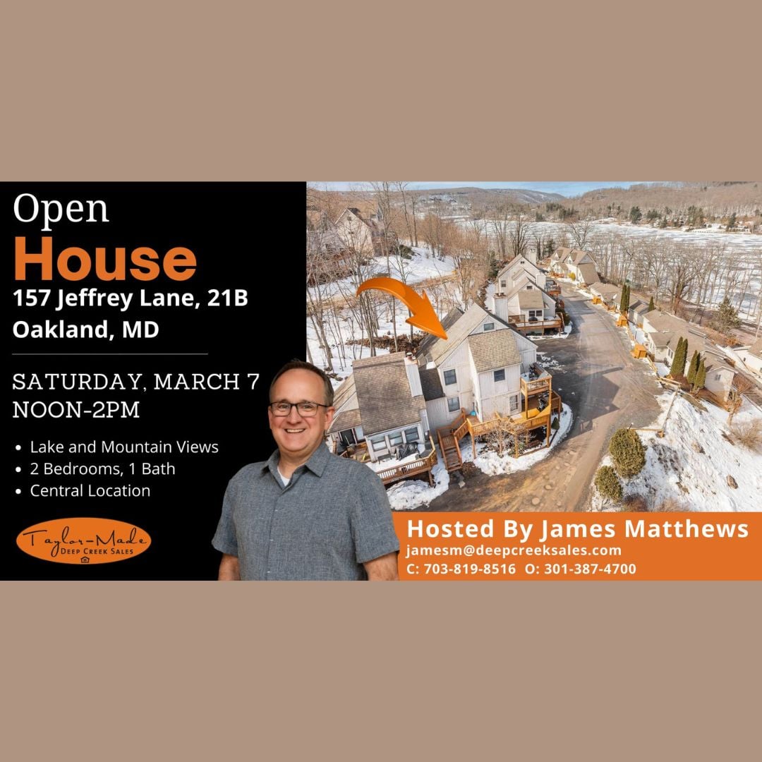 Open House 157 Jeffrey Lane 21B, Oakland, MD (Deep Creek Lake, MD)