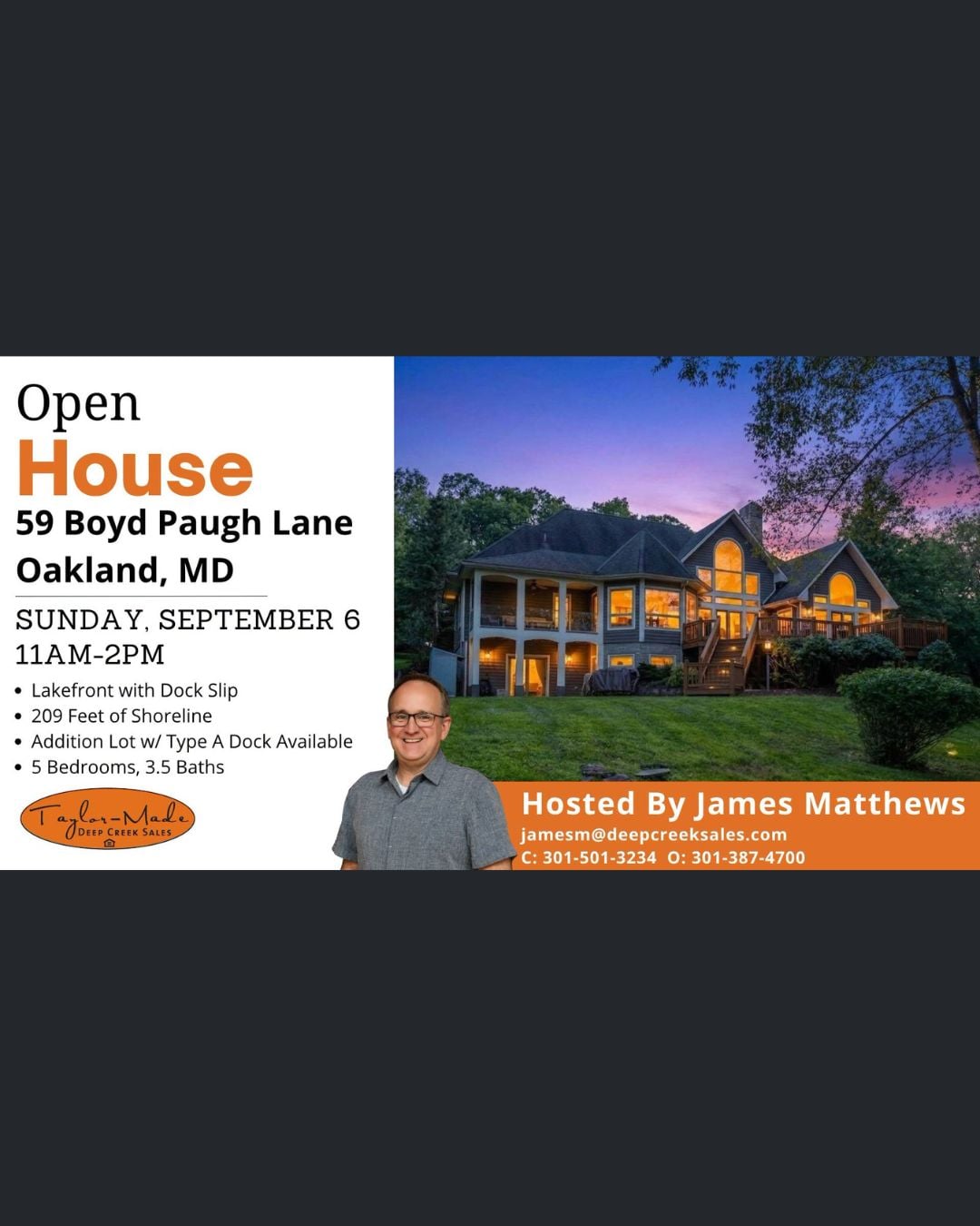 Open House 59 Boyd Paugh Lane, Oakland, MD (09/06)