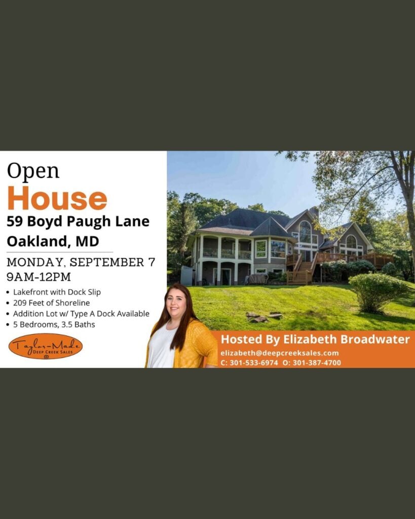 Open House 59 Boyd Paugh Lane, Oakland, MD