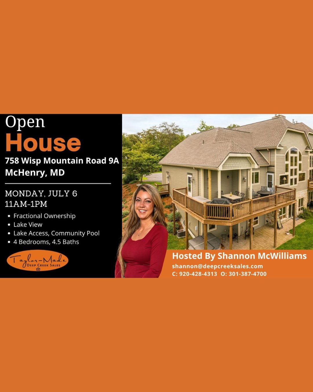 Open House 758 Wisp Mountain Road 9A, McHenry, MD