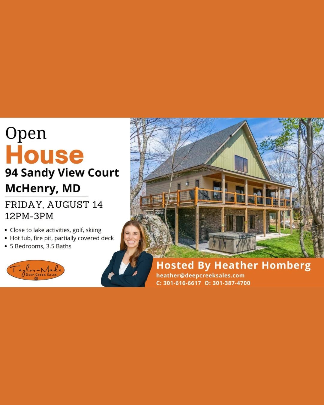 Open House 94 Sandy View Court, McHenry, MD