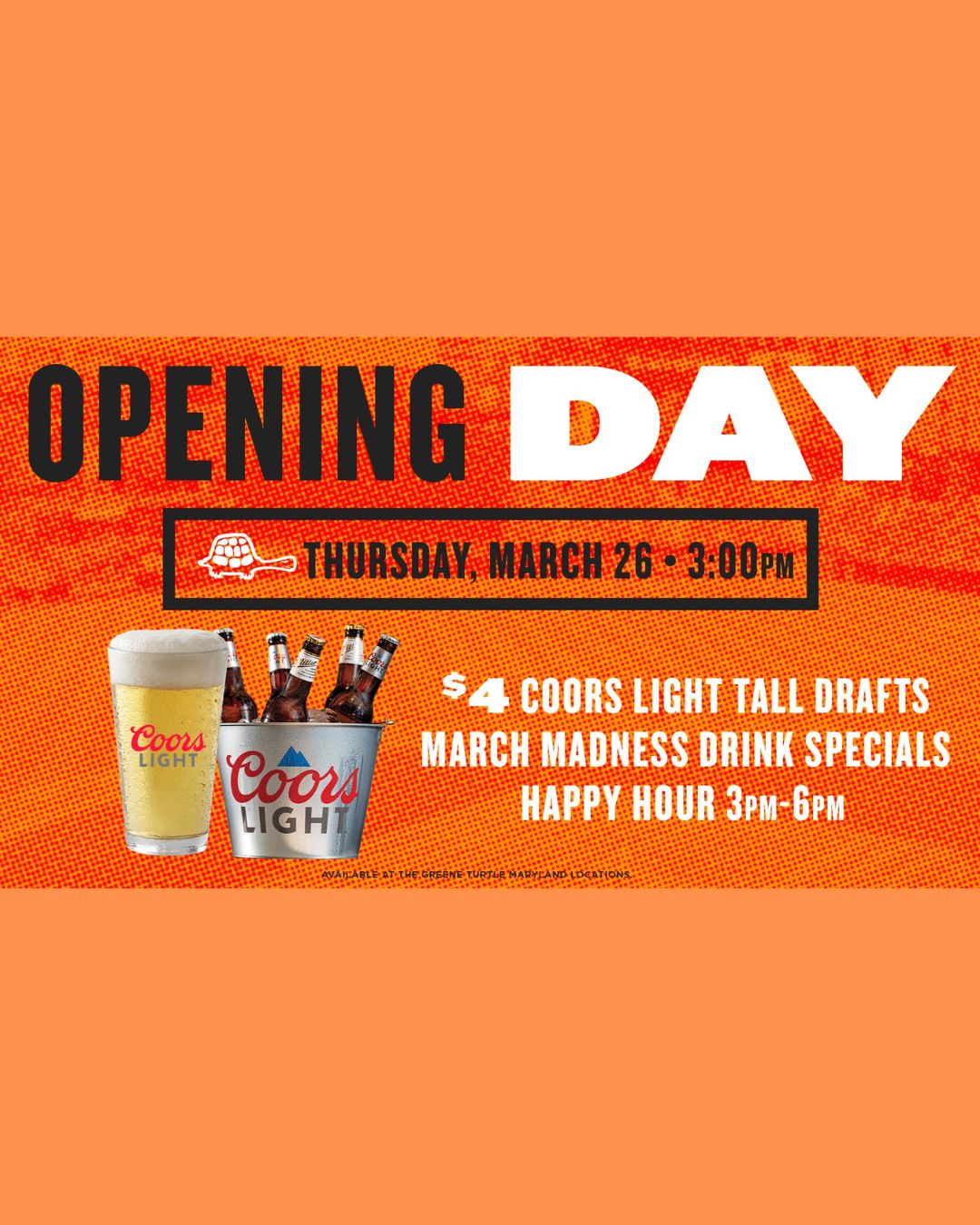 Orioles Opening Day at The Greene Turtle! (Deep Creek Lake, MD)