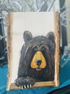 Paint a Bear on Wood at Deep Creek Lake, MD