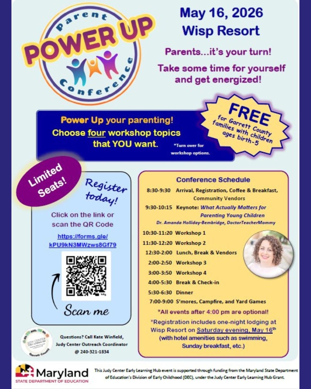 Parent Power Up Conference (Deep Creek Lake, MD)