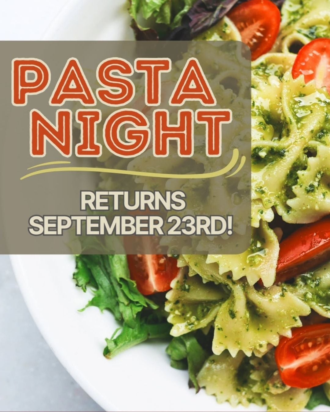 Pasta Night at Ace's Run Restaurant & Pub