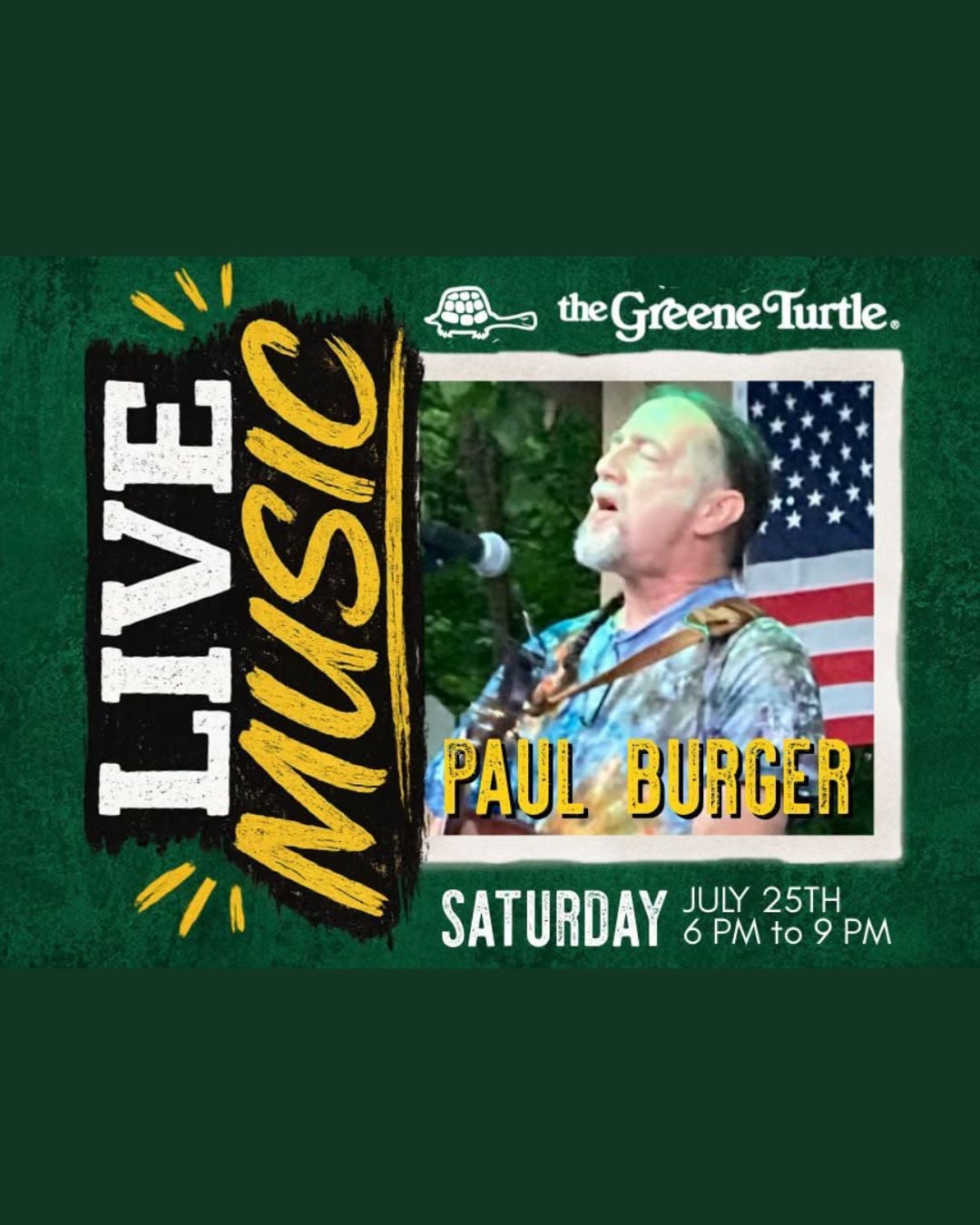 Paul Burger Live at The Greene Turtle (Deep Creek)