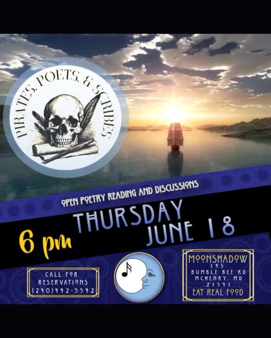 Pirates, Poets, and Scribes at MoonShadow