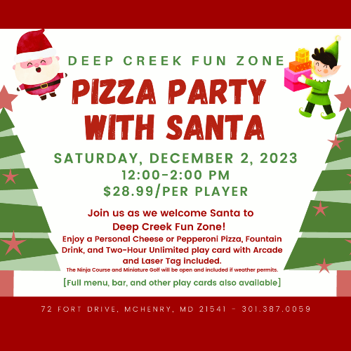 Pizza Party with Santa at Deep Creek Lake, MD