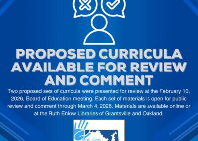 Proposed Curricula Available for Review and Comment