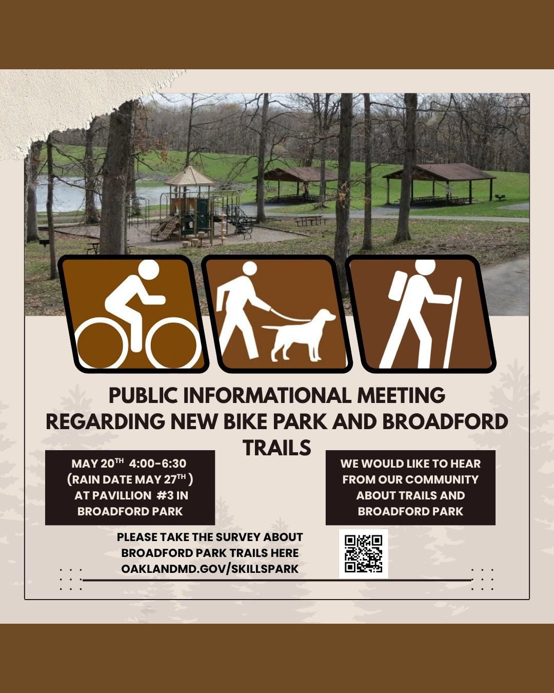 Public Information Meeting on the New Bike Park and Broadford Trails