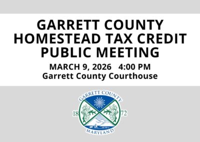 Public Meeting Notice: Garrett County Homestead Tax Credit