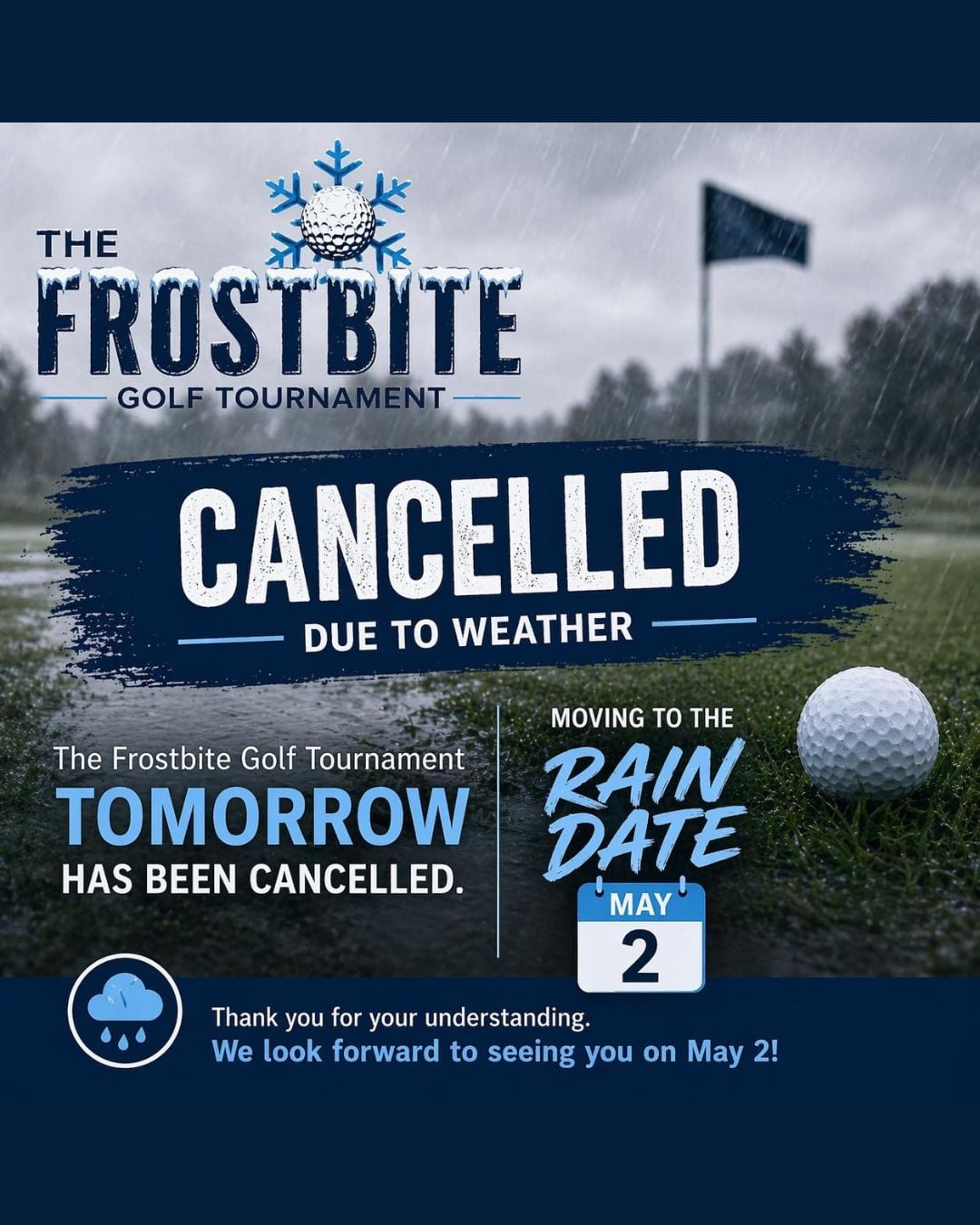RAIN DATE Frost Bite Tournament