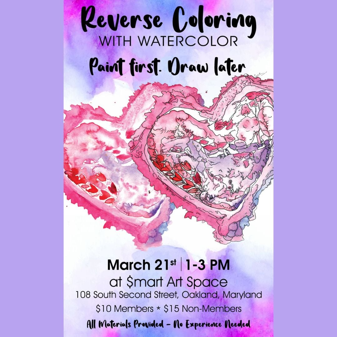 Reverse Coloring Workshop with April Hebden (Deep Creek Lake, MD)