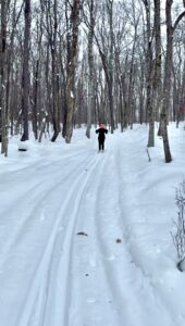 Cross Country Skiing on Green Trail at Herrington Manor State Park by Katie Alvarez