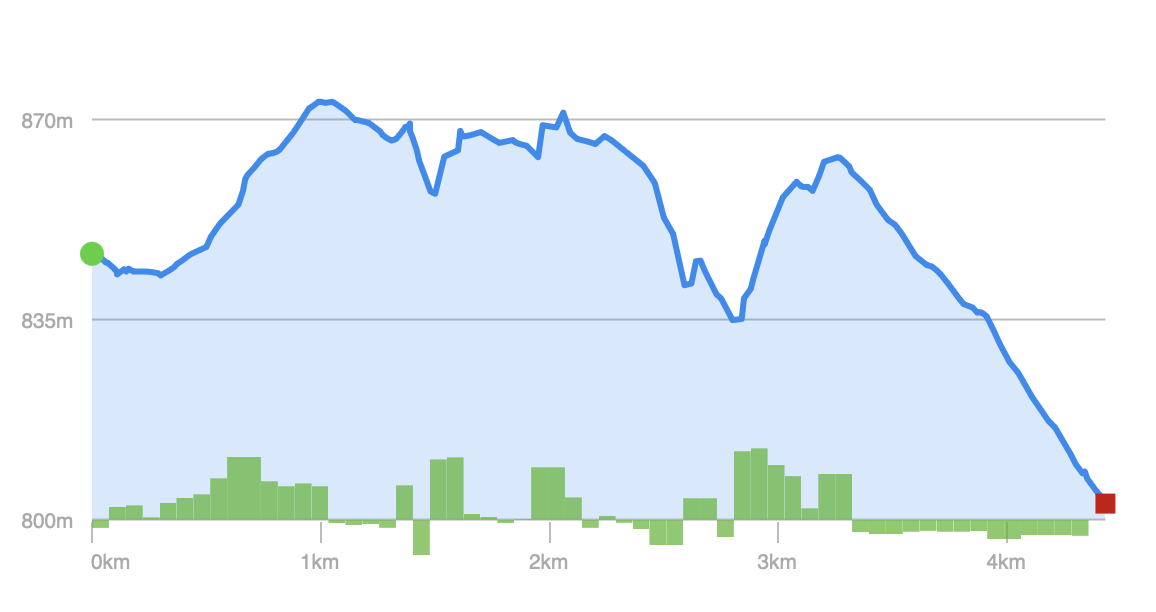 Elevation Profile - Trail 03 (Savage River State Forest)