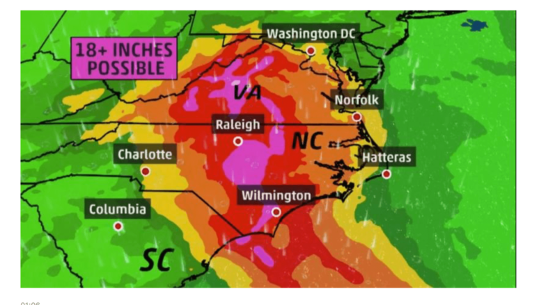 Weather Channel Florence Flooding Prediction