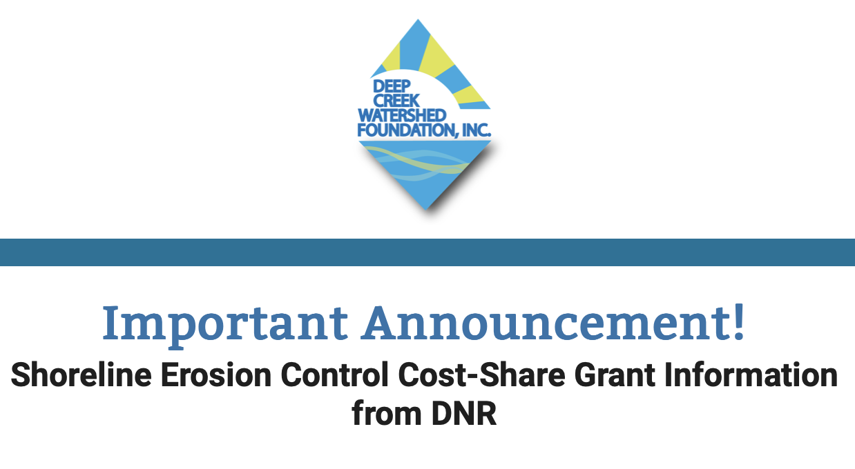 Shoreline Erosion Control Cost-Share Grant Information from DNR Shoreline Erosion Control Cost-Share Grant Information from DNR