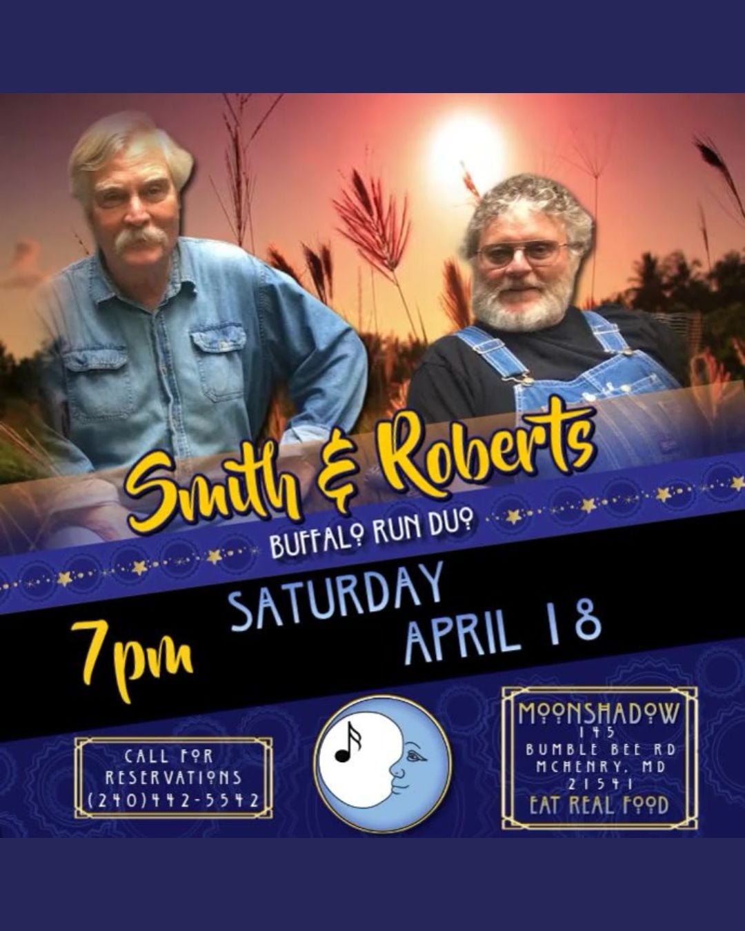 Smith & Roberts at MoonShadow (Deep Creek Lake, MD)