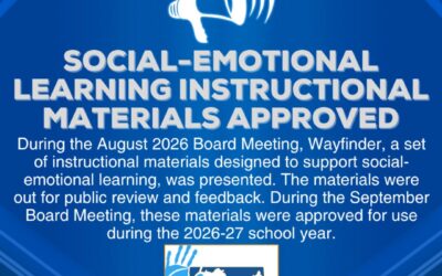 Social-Emotional Learning Instructional Materials Approved