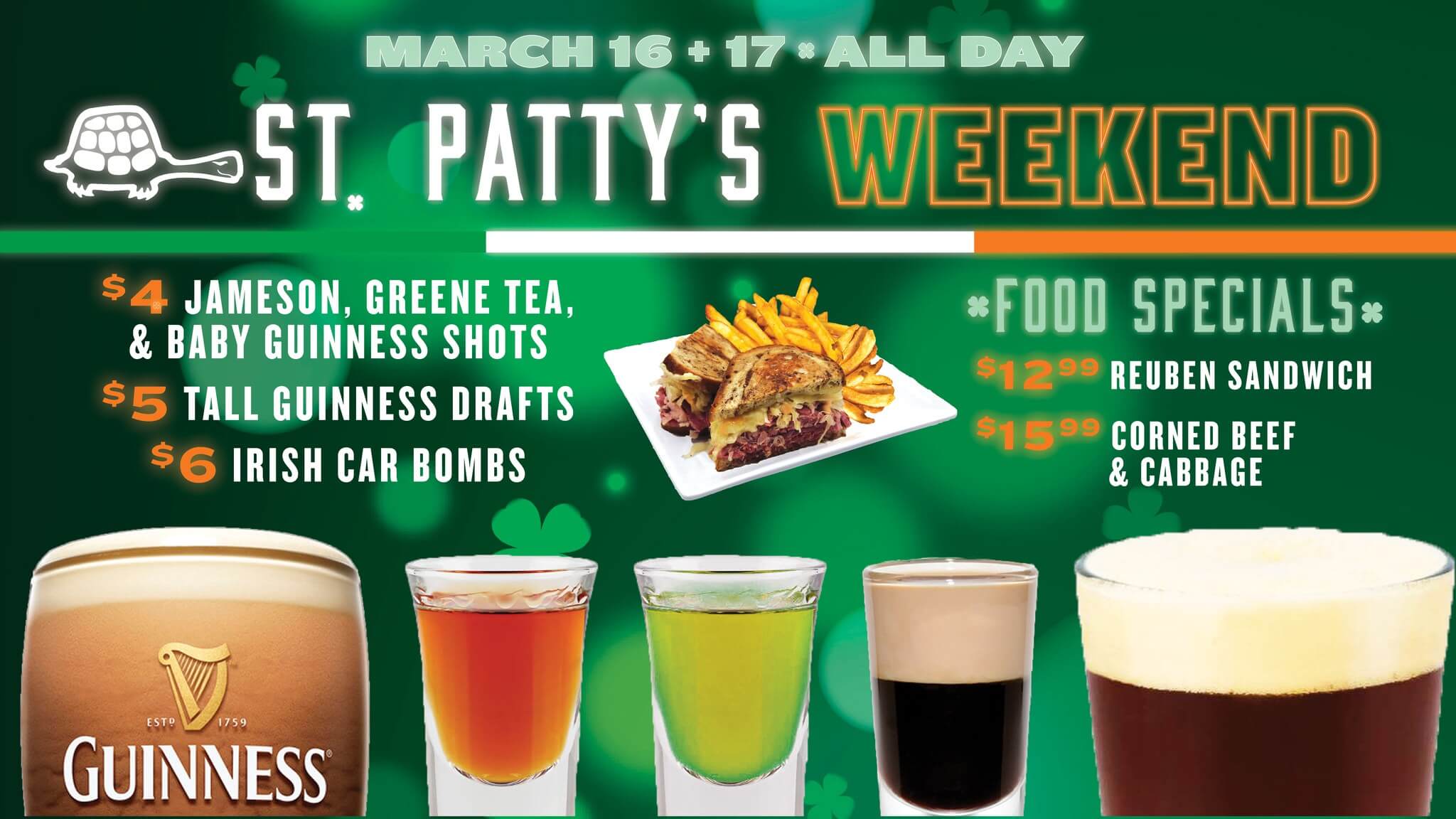 St. Patty's Weekend Specials at Deep Creek Lake, MD