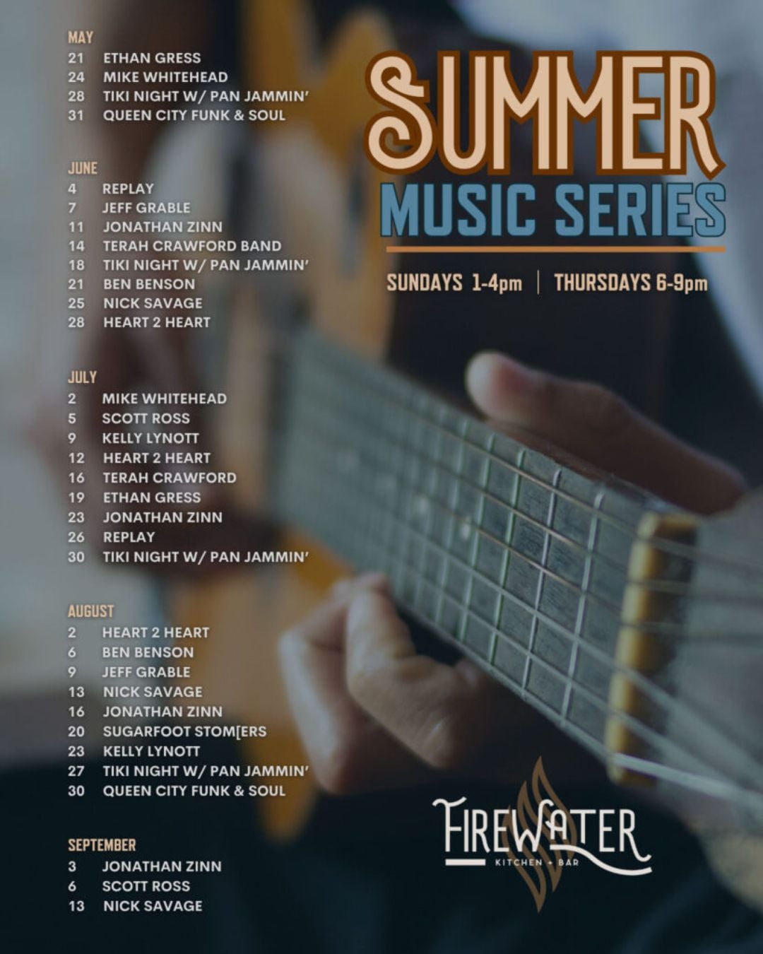 Summer Music Series at Firewater Kitchen + Bar