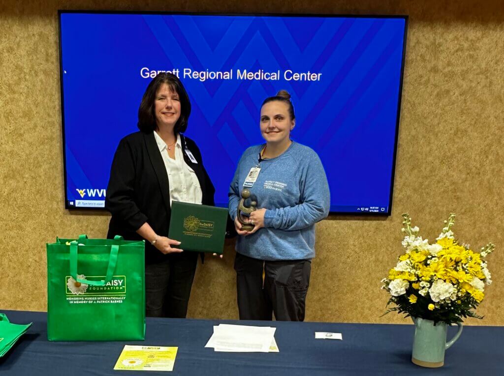 Summer Sines Honored with DAISY Award at GRMC, Deep Creek Lake MD