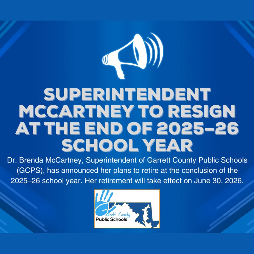 Superintendent McCartney to Resign at the End of 2025–26 School Year (Deep Creek Lake, MD)
