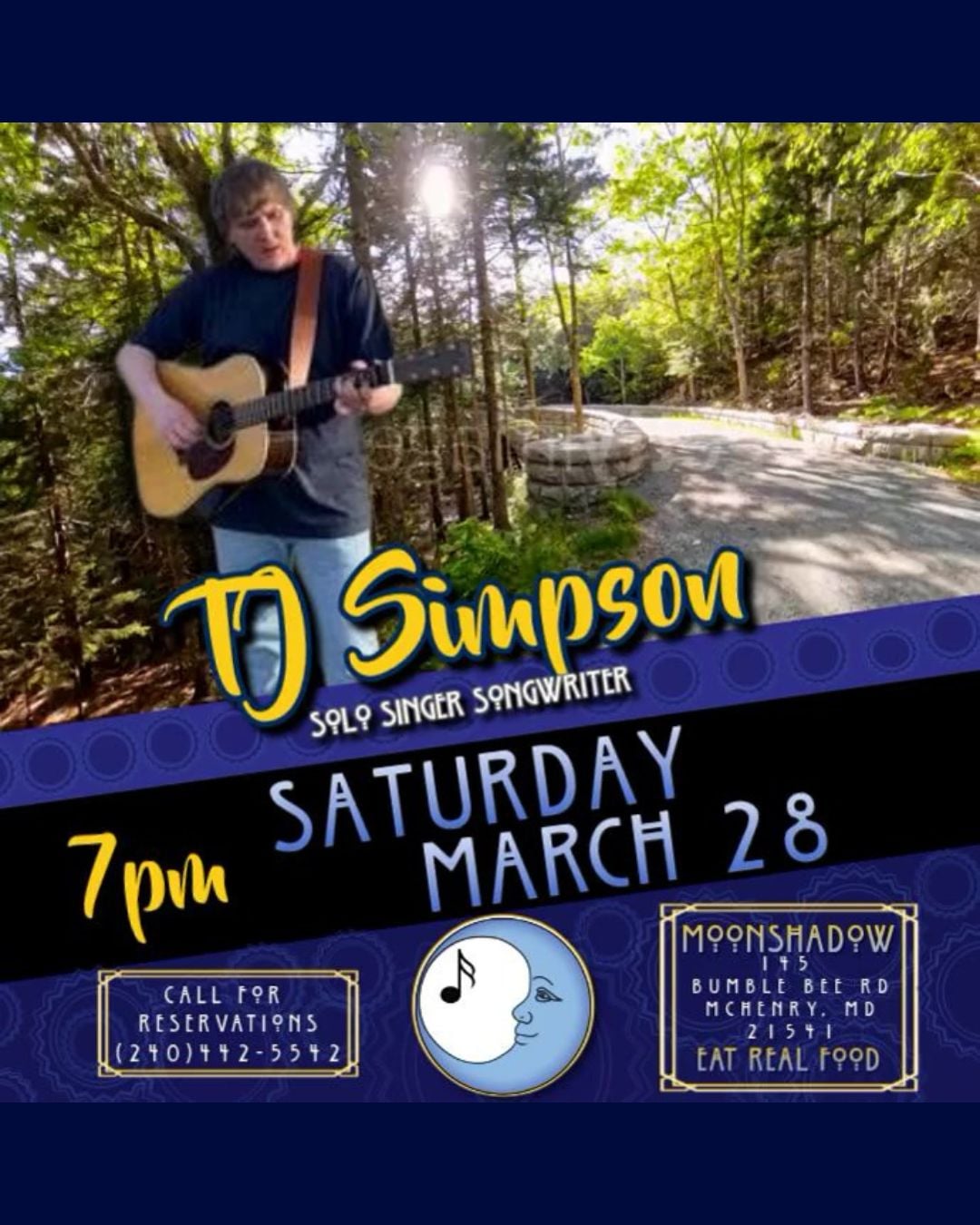 TJ Simpson at MoonShadow (Deep Creek Lake, MD)